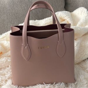 New Furla mauve small tote
